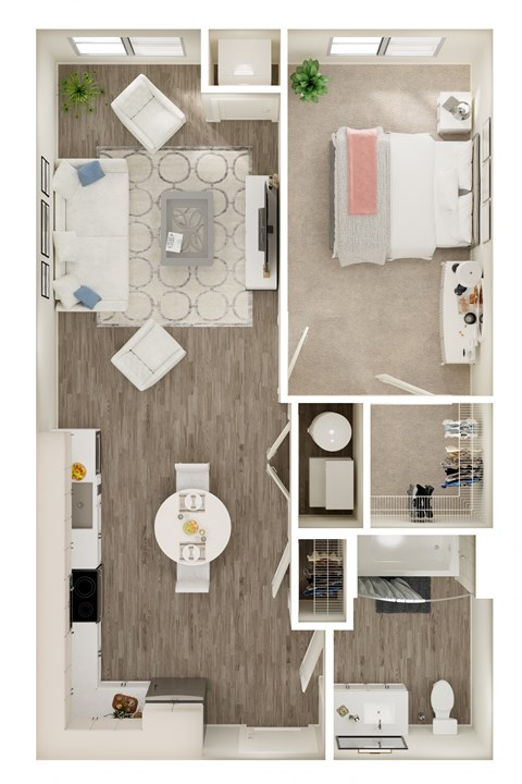 One Bedroom One Bath